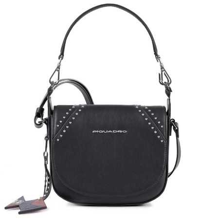 Tracollina donna Piquadro Muse nero rock piccola