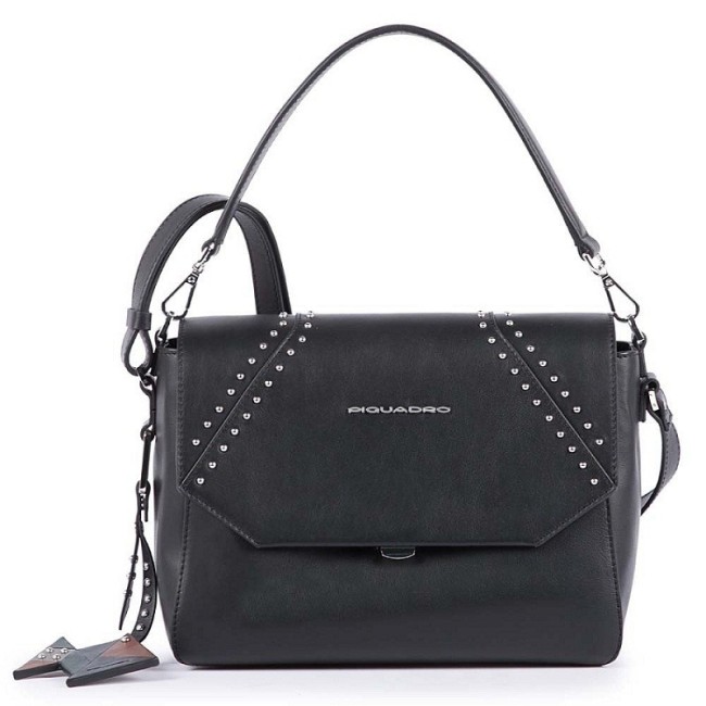 Tracollina donna Piquadro Muse nero rock - BD4632MU/N2