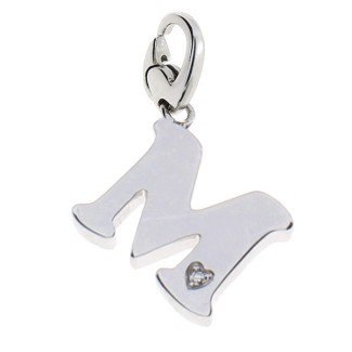 Salvini Anhänger in Silber mit Diamant M - 20077302