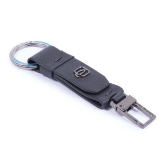 Piquadro Keychain Black Square blue - PC3751B3 / BLU