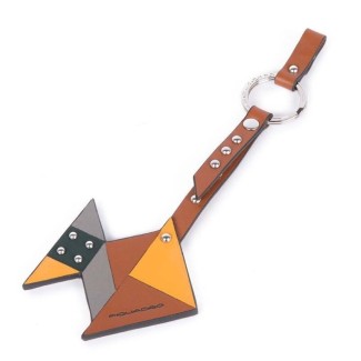 Portachiavi pesce Piquadro Muse cuoio - PC4635MU/CU2