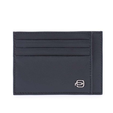 Piquadro Splash card case black / red - PP2762SPLR / NR