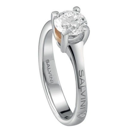 Anello Salvini con diamante solitario Battito - 20074770
