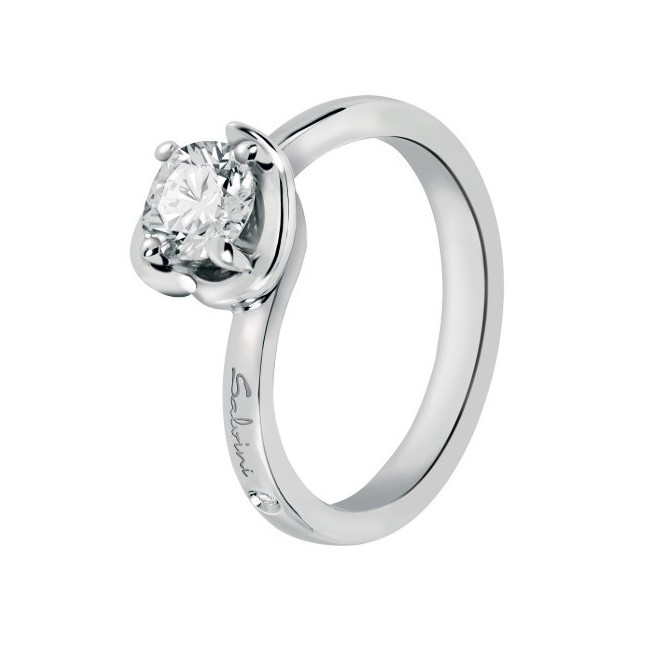 Anello Salvini con diamante solitario Abbraccio 20062769