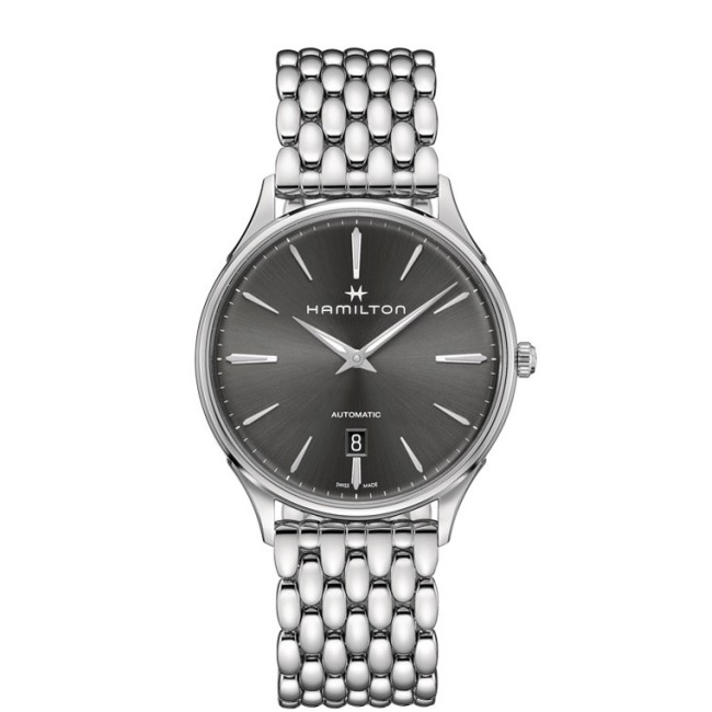 Hamilton Jazzmaster Thin Automatik-Herrenuhr aus Stahl - H38525181