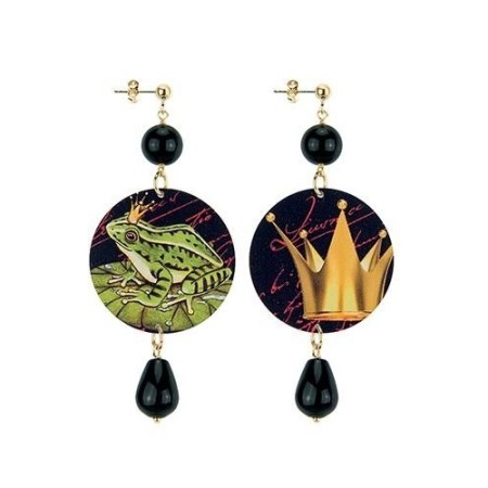 Lebole long earring The Circle frog prince