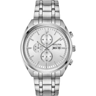 Bulova Classic Quartz Chrono Stahluhr - 96C135