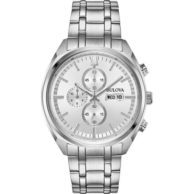 Bulova Classic Quartz Chrono Stahluhr - 96C135