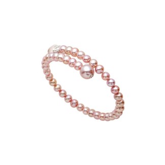 Mimì Lollipop lila Perlenarmband mit Rosenquarz und violettem Saphir 2