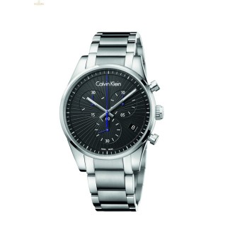 CALVIN KLEIN Steadfast Watch - Armband aus schwarzem Stahl - K8S27141