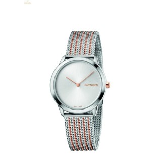 CALVIN KLEIN Uhr Minimal Extension - Bicolor Silver Armband - K3M22B26