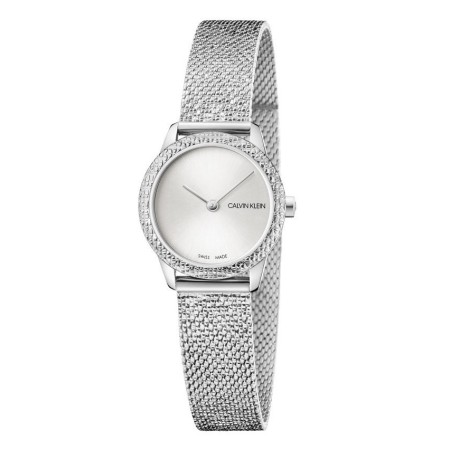 Calvin Klein Watch Minimal Small Glitzer aus Silber - K3M23T26