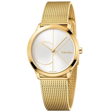 Calvin Klein Minimal Midsize PVD-Uhr Logo CK K3M22526
