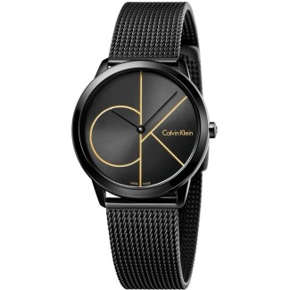 Calvin Klein Minimal Midsize PVD-Uhr Logo CK K3M224X1