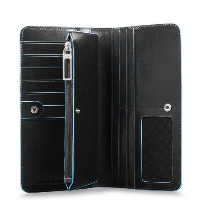Piquadro women's wallet Blue Square black PD4573B2R / N
