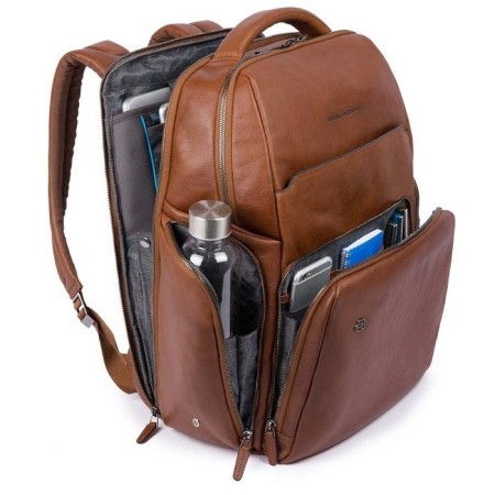 Dark brown Piquadro B3 men's backpack - CA4532B3 / TM