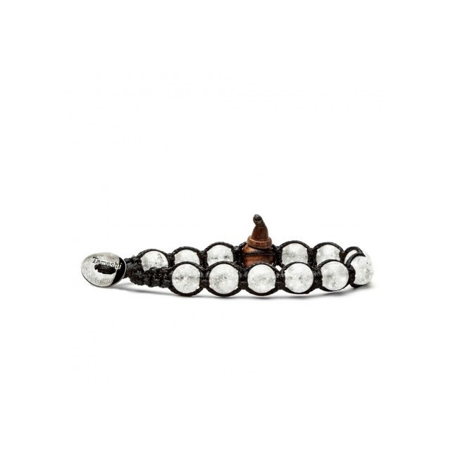 Bracciale Tamashii Cristallo di rossa cracked cordino nero novità