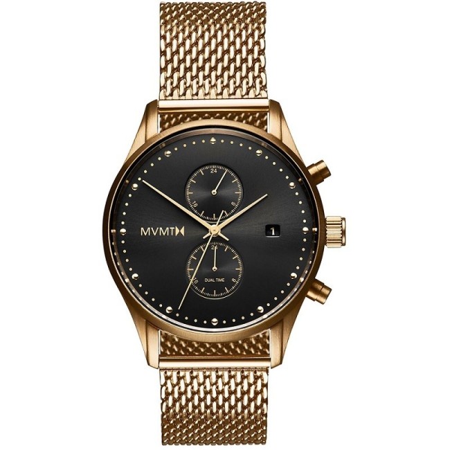 Orologio MVMT Crono Voyager Eclipse maglia milanese gold - MV01-G2