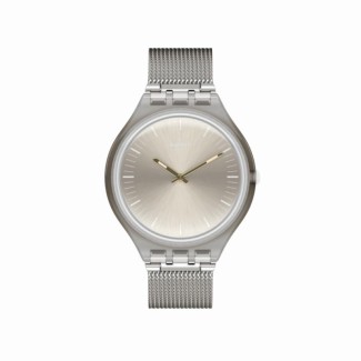 Orologio Swatch Skin Skinmesh maglia milano argento silver - SVOM100M