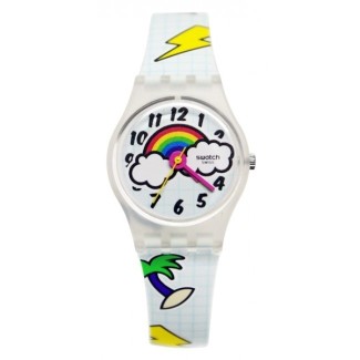 Swatch School Break rainbow and fantasy pop watch - LW160