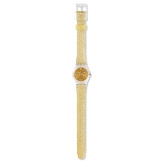 Orologio Swatch Golden Golistar Too silicone dorato glitter - LK382