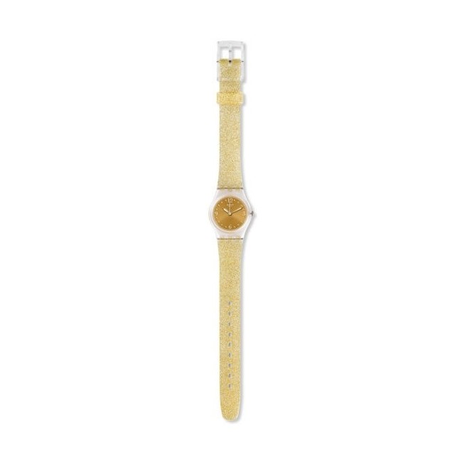 Swatch Watch Golden Golistar Too silicone gold glitter - LK382