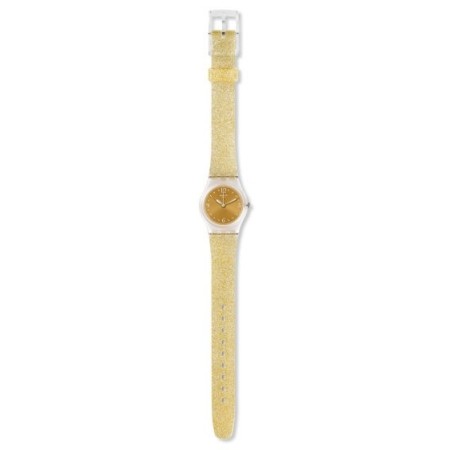 Swatch Watch Golden Golistar Too silicone gold glitter - LK382