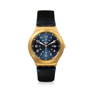 Swatch orologio Happy Joe Golden in pelle cassa gold - YWG408