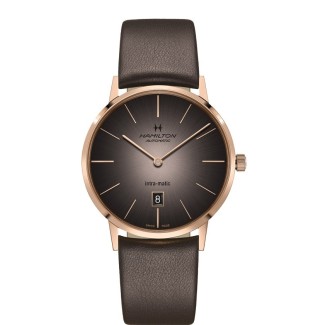 Hamilton Intra Matic Car Chocolate Rosé watch H38745501
