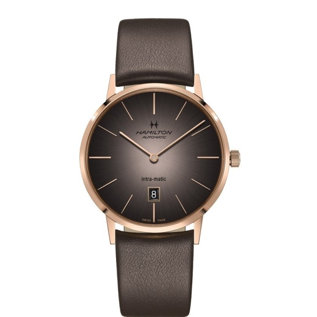 Hamilton Intra Matic Car Chocolate Rosé watch H38745501
