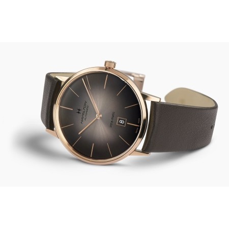 Hamilton Intra Matic Car Chocolate Rosé watch H38745501