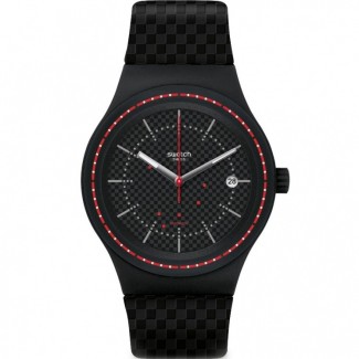 Swatch Watch Sistem Damier Sistem51 nero rosso - SUTB406