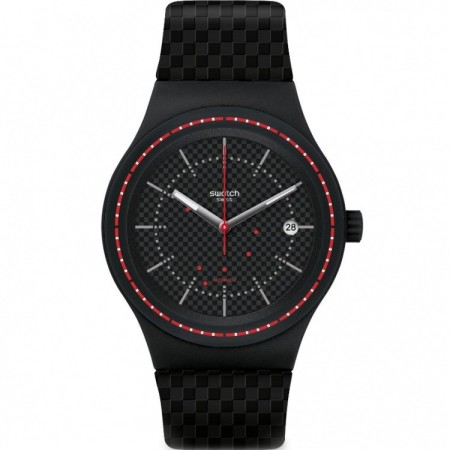 Swatch Watch Sistem Damier Sistem51 black red - SUTB406