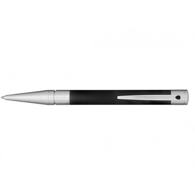 Dupont Kugelschreiber D-Initial Schwarz Matt.und Silber - 265207