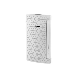 Accendino Dupont linea Slim7 colore  silver argento a rombi - 027716