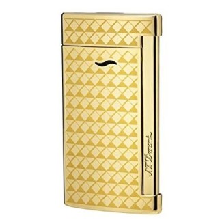 Dupont Feuerzeug Slim7 Linienfarbe Gold gelb vergoldet - 027715