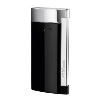 Accendino Dupont linea Slim7 colore nero con cromatura silver - 027700