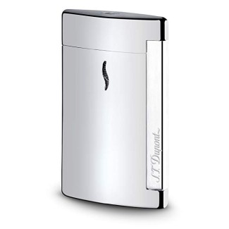 Accendino Dupont Minijet chromato silver liscio logo inciso - 010502