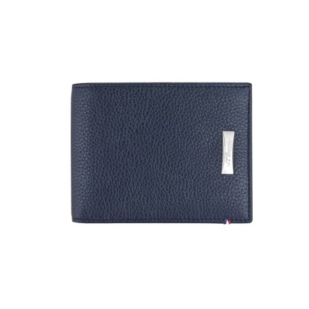 Men's wallet Dupont credit card holder dark blue leather - 180270