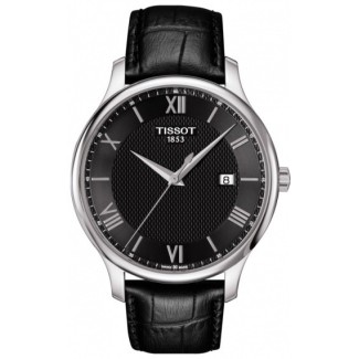 Orologio Tissot Tradition pelle nero T0636101605800
