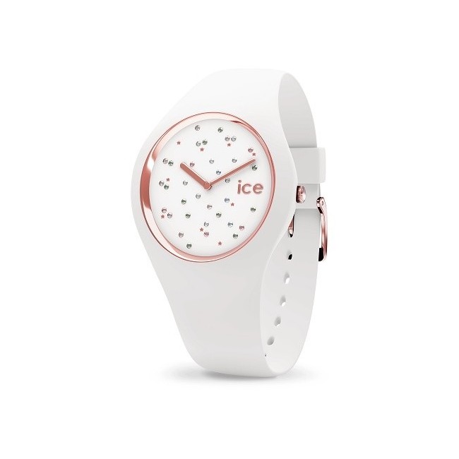 Cosmos Star White Ice Watch aus Silikon