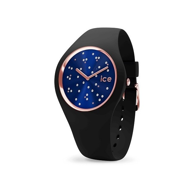 Cosmos Star - Deep Blue Ice - Armbanduhr aus mittlerem Silikon