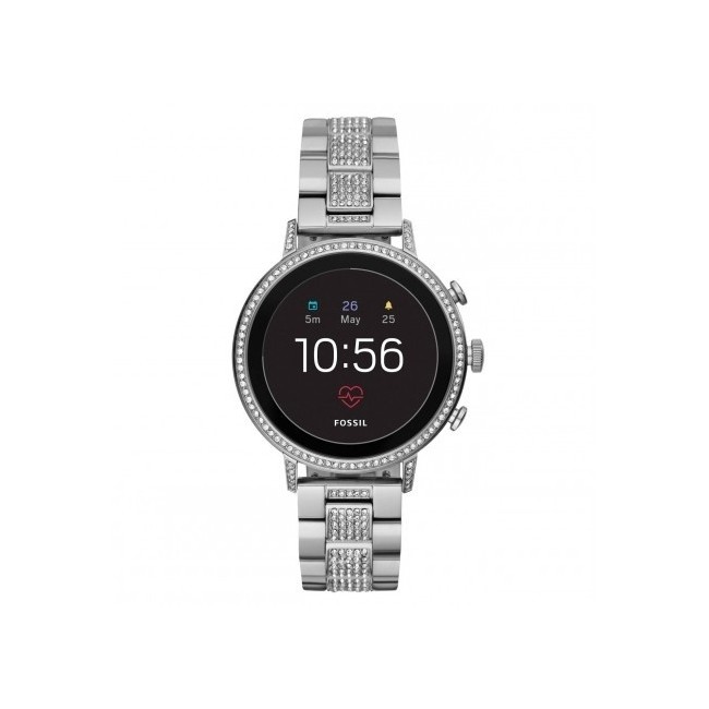 Orologio Fossil Smartwatch Gen4 venture Hr acciaio e swarovski
