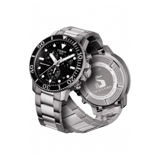 Orologio Tissot Seastar Chono Quartz acciaio T1204171105100