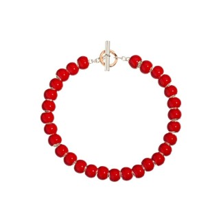 Queriot Bracciale San Valentino bacche dell'amore rosso  - S