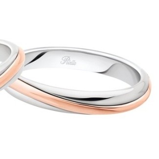 Fede Polello Alba D'amore in oro rosa e oro bianco