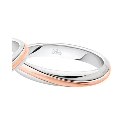 Fede Polello Alba D'amore in oro rosa e oro bianco