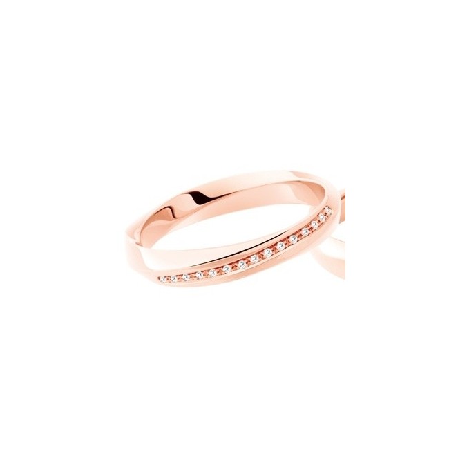Polello Light Love Ring aus Roségold und Diamanten 3118DR