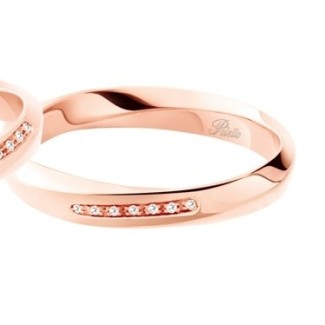 Fede Polello Luce d'amore in oro rosa e diamanti 3118UR