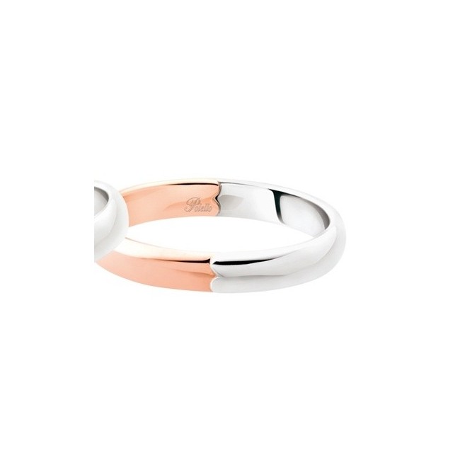 Fede Polello Segno d'amore in oro rosa e oro bianco